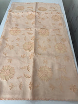 Soft Pashmina saree with organza Applique work MSH253