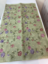 Kota silk saree with digital prints and embroidery MSH155- DuskyGreen