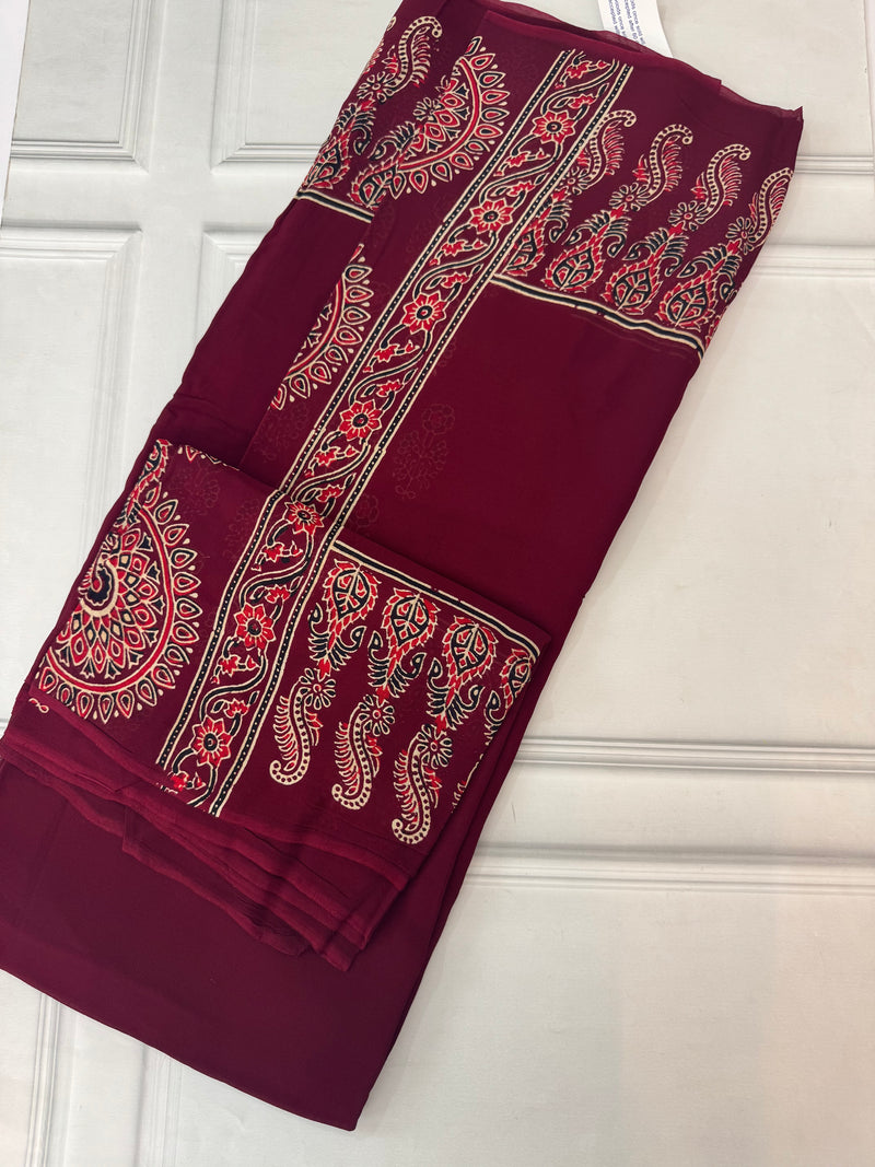 Pure Georgette saree MGS76