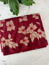 Semi organza saree with tissue applqiue work - MSH931