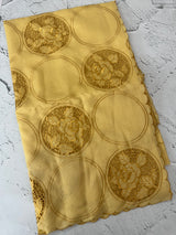Tussar chanderi cutwork saree MSTC121 Yellow