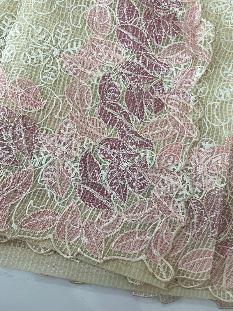 Phulkari NetKota embroidery saree - MSH987