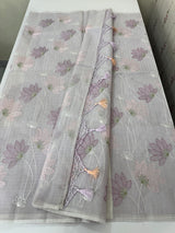 Netkota embriodery saree MS1496 Lavender
