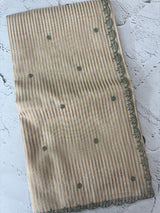 Chanderi Tissue silk saree with scalloped borders - MNM222 SageGreen