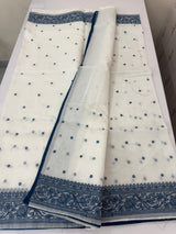 NetKota saree with chikankari machine embroidery - MS14622