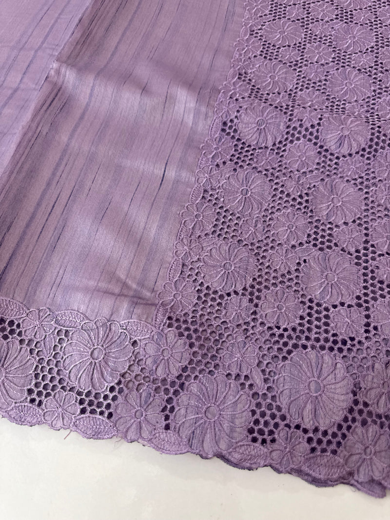 Cutwork Semi tussar saree MTSS845