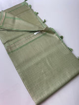 Banarasi soft silk saree MKSS123 - PistaGreen