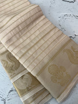 Crepe nylon saree with zari weaving  MS81891