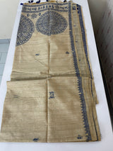 Matka Blended Tussar silk saree with kanta inspired thread work-  MS4801