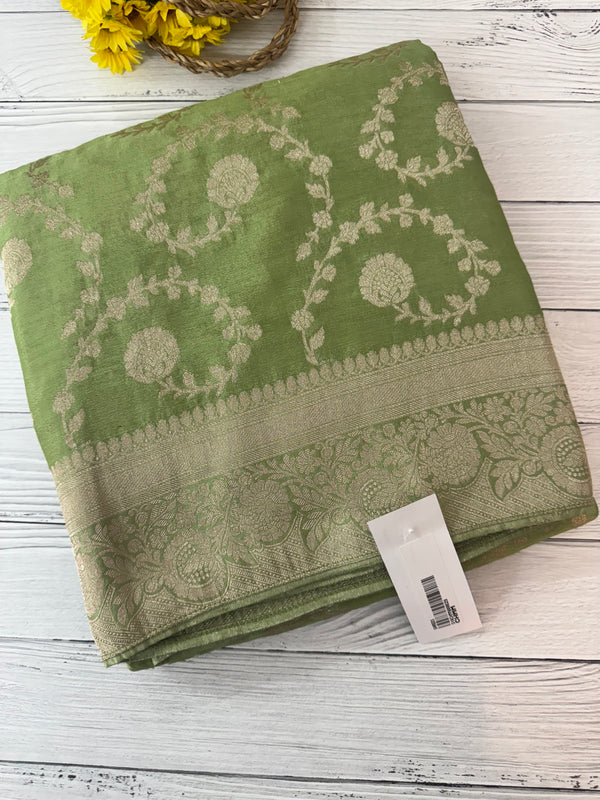 Semi Banarasi Georgette saree MKGS721