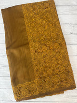 Cutwork Semi tussar saree MTSS845