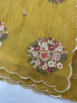 Kota checks saree with embroidery MS7645