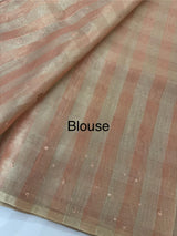 Tissue silk saree with foil work MSH214