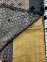 Brocade soft silk saree with blouse MSB789