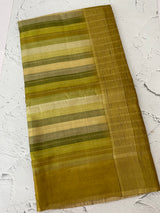 Multi color Semi soft silk saree with borders MSS590