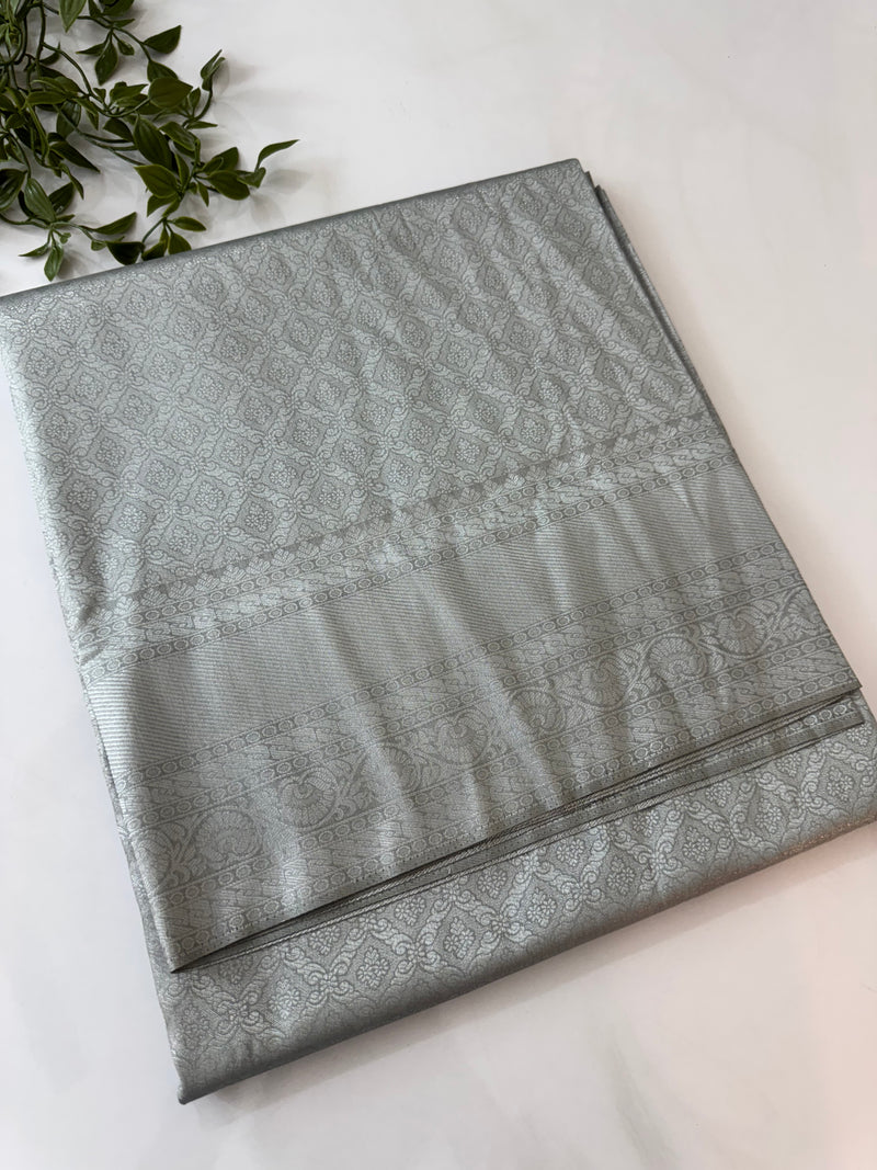 Pastel soft silk Saree - MKP914 Grey