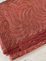Glass organza saree with thread work- MOS351