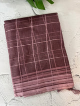 Soft organza saree with thread checks and sequence work MOS867(9)