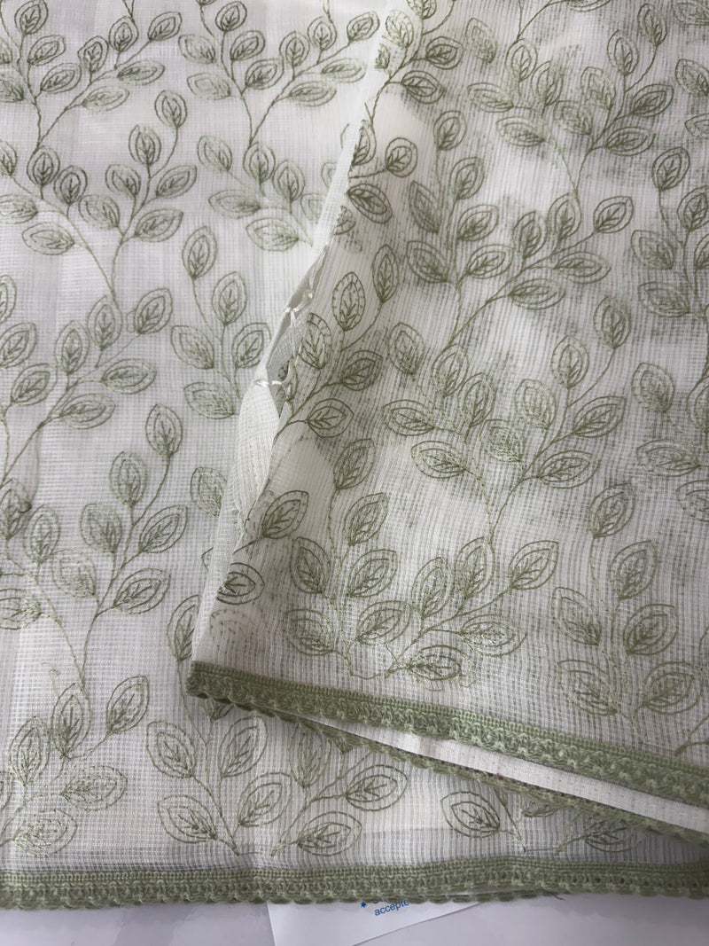 Kota cotton embriodery saree MS1490