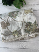 Handworked chiffon Organza saree MCS4534