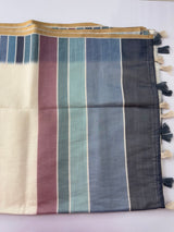 Rainbow semi Linen Saree MLS615- 12