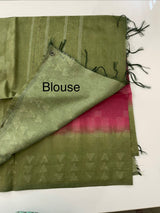 Bhagalpuri Semi tussar saree with contrast borders MST592