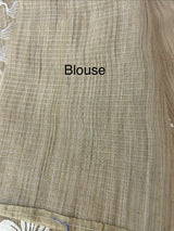 Soft Tissue kota embroidery saree MSK4660 Chiku