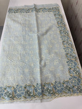 Phulkari NetKota embroidery saree - MSH126 PowderBlue