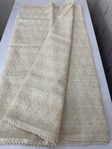 Phulkari NetKota Embroidery saree - MS6009(1) Offwhite