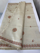 Blended semi tussar silk saree with embroidery MSJ679(5)
