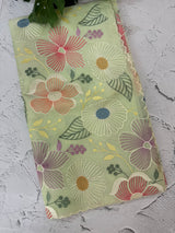 Viscose organza saree with thread work - MSH296 PastelGreen
