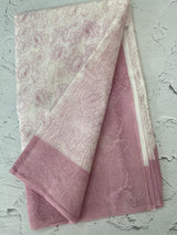 Ombre Kota Supernet saree with cross  embroidery MS1445