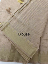 Semi chanderi saree with buttas MSF784 PastelMauve