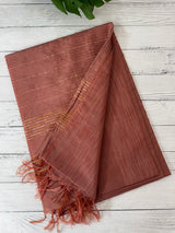 Blended tussar saree with thread work MTS5444