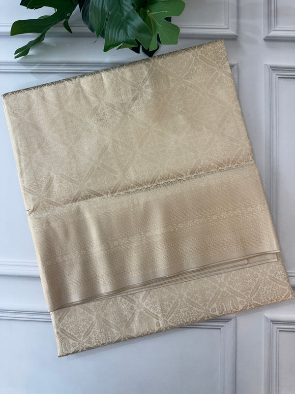 Banarasi semi katan saree MBWS123 Offwhite