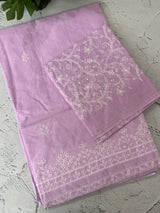 Cotton embriodery saree with blouse - MSH5566