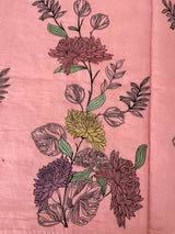 Malai chanderi saree with thread work MSM4567