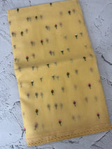 Kota checks saree with embroidery MS7679(1) Yellow