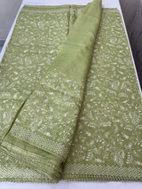 Kota silk saree with embroidery MKS7012 - LeafGreen