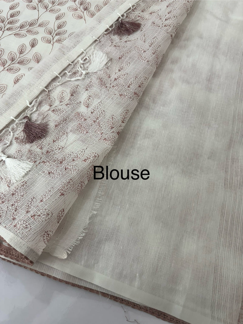 Kota cotton embriodery saree MS1490