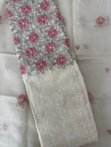 Unstitched Phulkari Netkota Salwar Set - MUS102