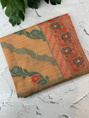 Jamdani silk Cotton Saree with thread work  MSJ790