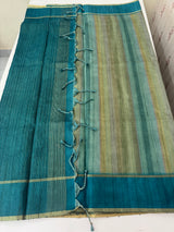 Multi color Semi silk saree with borders MSS489