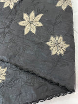 Semi organza saree with appliqué work - MSH906