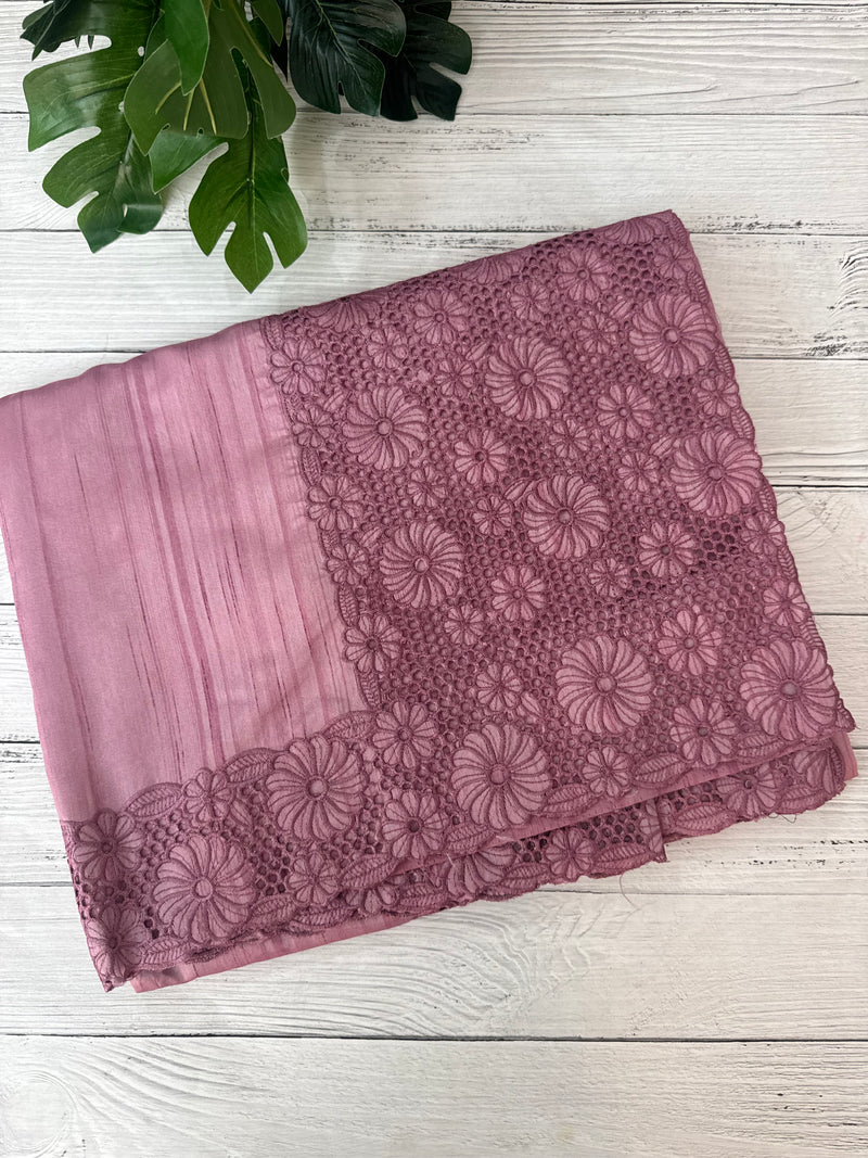 Cutwork Semi tussar saree MTSS845