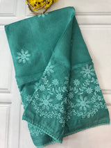 Soft kota checks saree with embroidery SVPIIY