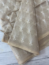 Chanderi Tissue silk saree MTTS651 - Beige