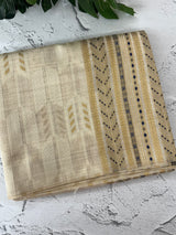 Semi chanderi tussar saree with brocade pallu and blouse MKT891 (2) DarkBlue
