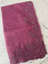 Soft Organza saree with embroidery borders - MSH299