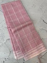 Soft organza saree with thread checks and sequence work MOS867 (1)